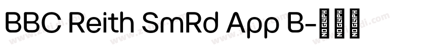 BBC Reith SmRd App B字体转换